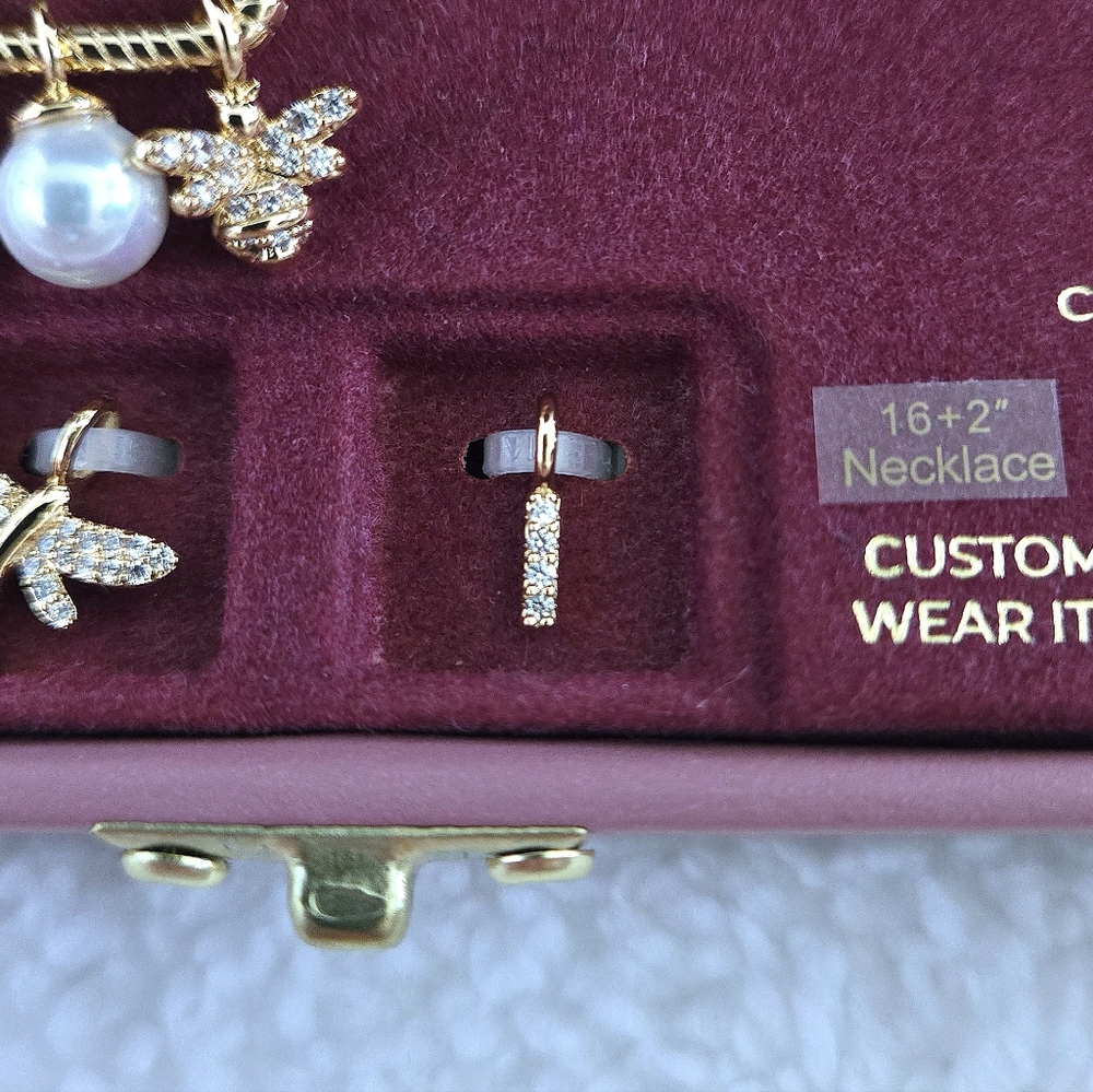 Charm Bar Interchangeable Charms Necklace - NIB - Picture 13 of 16